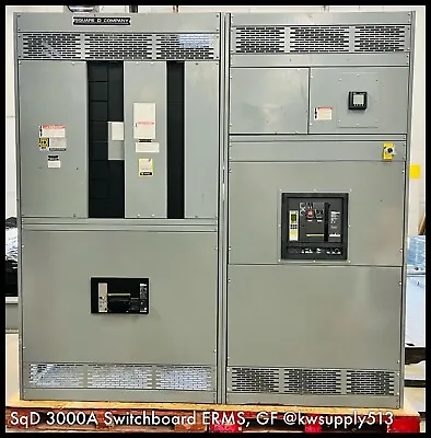 Buy Square D QED 3000A Switchboard 480V 3P/4W With 1600/2000A Sections ERMS GF Comms • 125,000$
