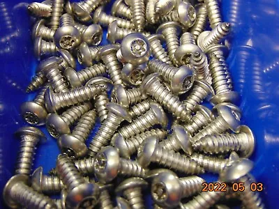Buy (10) 14 X 3/4  Security Screws Torx Button Head Stainless License Plate  1/4 • 12.50$