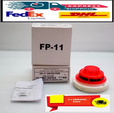Buy 🔥SIEMENS FP-11 INTELLIGENT FIREPRINTTM DETECTOR FP11 (Free Express Shipping) • 88.90$