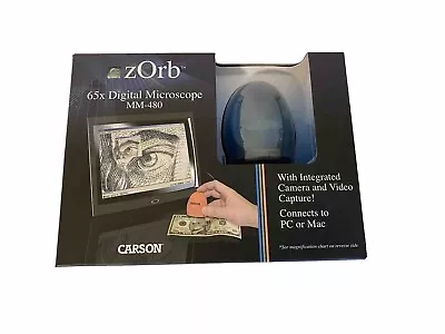 Buy Carson Zorb 65X Digital Microscope MM480 With Integrated Camera And Video Captur • 35$