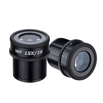 Buy AmScope EP15X30F-V374 Pair Of Focusable Extreme Widefield 15X Eyepieces (30mm) • 80.99$