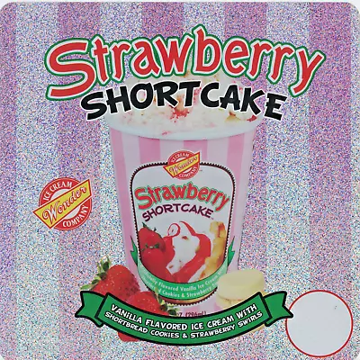 Buy Strawberry Shortcake Cup Decal Concession Stand Ice Cream Truck Sticker 6 X6  • 7$