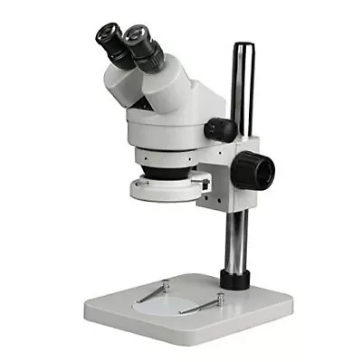 Buy 7X-45X Stereo Binocular Microscope With 14  Pillar Stand & 64-LED Ring Light  • 295.25$