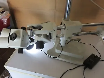 Buy AmScope 10x/20 Simul-Focal Stereo Microscope W/Dual Arm Boom Stand. Parts Only. • 297.50$