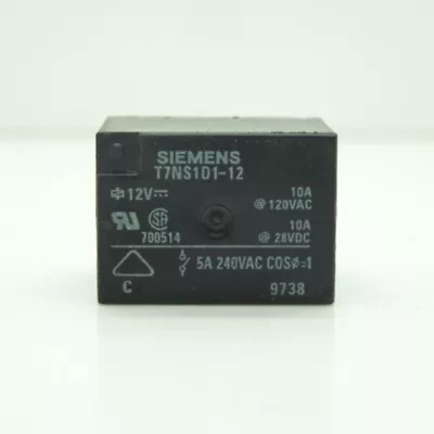 Buy Siemens 10A Miniature Power PCB Relay T7NS1D1-12 • 1$