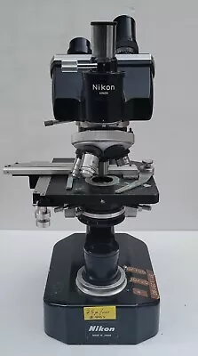 Buy Nikon Trinocular Phase Contrast Microscope Made In Japan - For Parts • 400$