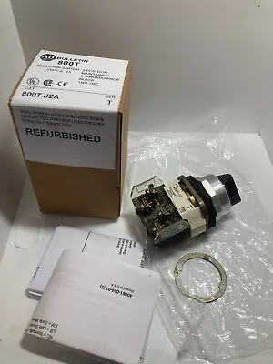 Buy Allen Bradley 800t-j2a Selector Switch 3 Position Maintained 1no/1nc 30mm Ser. T • 39.99$