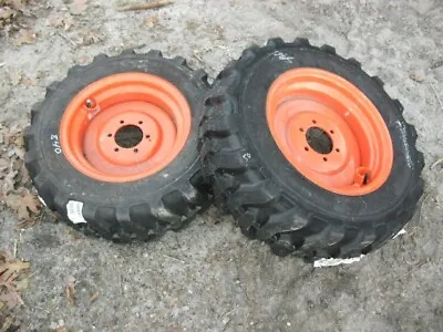 Buy Set Of 2 6 Lug Tires/Wheels/Rims For Kubota Tractor Titan Trac Loader 25x8.50-14 • 300$