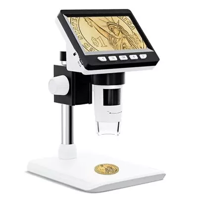 Buy  LCD Digital Microscope, Microscope For Kids Handheld USB Microscope, 50X 307-B • 58.72$
