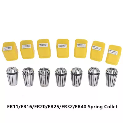 Buy ER11/ER16/ER20/ER25/ER32/ER40 Spring Collet Set For CNC Milling Lathe Machine • 14.45$