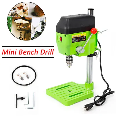 Buy High-power 480W Mini Portable Bench Drill Press Stand Precision Drilling Machine • 60$