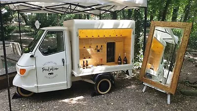 Buy Italian Piaggio Ape Classic Prosecco Van / Mobile Bar /Mobile Business + Trailer • 12,999.99$