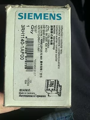 Buy Siemens Sirius Contactor Relay 3RH1140-AF00 • 50$