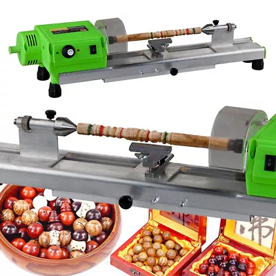 Buy 480W Industrial Electric Wood Lathe Drilling Machine Tabletop Woodworking Tools • 118.28$
