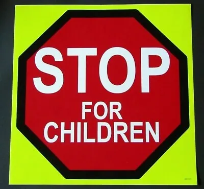 Buy STOP FOR CHILDREN ICE CREAM TRUCK DECAL 19 X 19  HIGH QUALITY VINYL STICKER • 49.95$