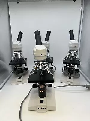 Buy Set Of 4 AmScope Student Microscopes Tested And Working • 199$