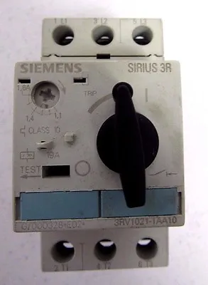 Buy Siemens 3rv1021-1aa10 Sirius 3r Circuit Breaker Motor Starter • 12.99$