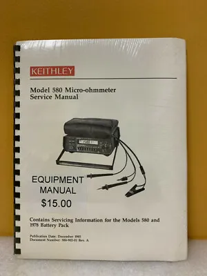 Buy Keithley 580-902-01 Model 580 Micro-Ohmmeter Service Manual • 42.49$