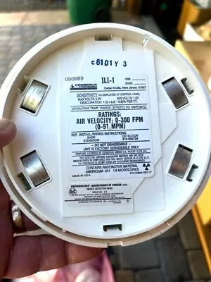 Buy Siemens (cerberus Pyrotronics) Ili-1 Ion Smoke Detector (white, Clean, 15 Avail) • 295$
