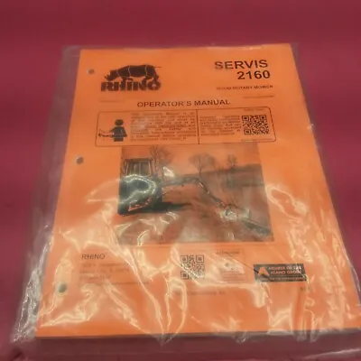 Buy Rhino 01-13 Servis 2160 Boom Rotary Mower Operator's Manual 00765708c (lt117) • 14.24$