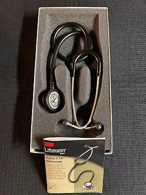 Buy 3M Littmann Classic II S.E. Stethoscope - 2201 Black New / Open Box • 31$
