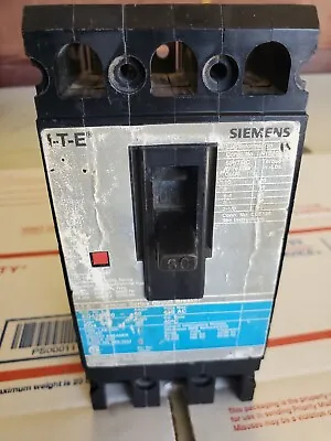 Buy Siemens ED43B060 60A Sentron Circuit Breaker Type ED4 480 VAC 3 Pole ITE 60 Amp • 105$