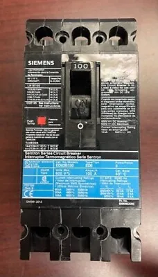 Buy ITE Siemens ED63B100 ED63B100L 3Pole 100Amps 480Volt Circuit Breaker BRAND NEW • 495$