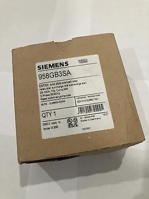 Buy Siemens Furnas 958gb3sa Esp200 Overload Relay 25-100 Amp 3ub8533-5gw2 • 300$