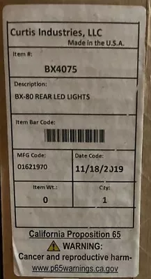 Buy Rear Led Lights Bx4075 - For Curtis Kubota - Bx1880 Bx 2380 Bx2680  Cabs • 125$