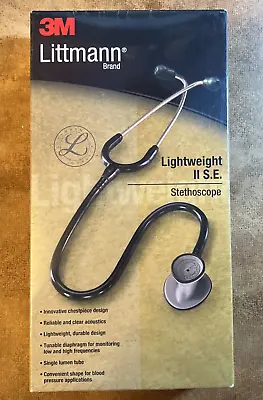 Buy SEALED Box 3M Littmann 2450 Lightweight II S.E. Stethoscope, 28 Inch, Black • 59.98$