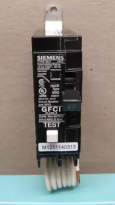 Buy New Siemens Blf120a 20 Amp Bolt-on Gfci Circuit Breaker 1 Pole 120 Vac Hacr/swd • 44$