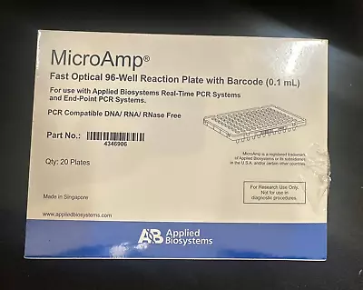 Buy Applied Biosystems MicroAmp 96-well RX Plate With Barcode (0.1mL) 4346906 • 49.99$