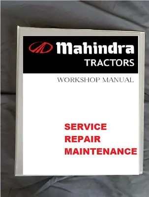 Buy MAHINDRA 2538 CLOSED CAB ROPS Tractor SERVICE WORKSHOP REPAIR MANUAL BINDER • 51.32$