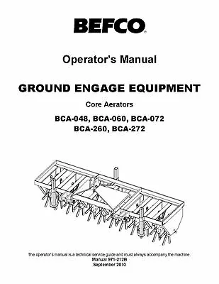 Buy Gang Grooming Mower Service Parts Manual BEFCO Cyclone Super-Flex 417-420-SFL 20 • 6.99$
