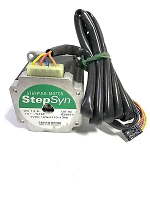 Buy Sanyo Denki Step Syn 1.8 Deg. 1/4” Shaft Stepping Motor 103H7123-1348 • 59$