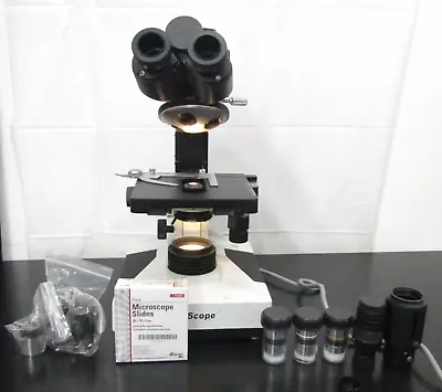 Buy AmScope 40X-1000X Binocular Biological Compound Microscope • 80$