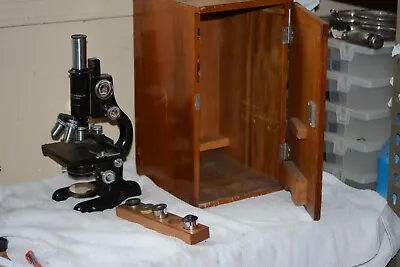 Buy Microscopes. Vintage Bausch & Lomb Microscope W/Wooden Box And Extra Lenses. • 249.09$
