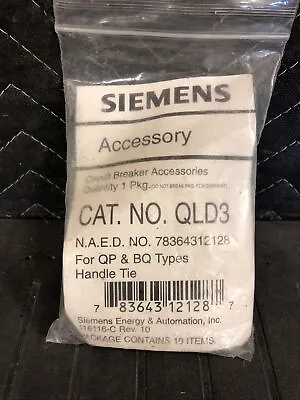 Buy Siemens QLD3, (10) Pad Locking Devices For QP & BQ Types Handle Tie • 49$