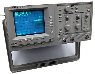 Buy Tektronix TAS 465 100MHz Two Channel Analog Oscilloscope Auto Set Feature TESTED • 219.99$