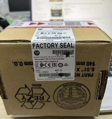 Buy New Factory Sealed AB 1763-L16BWA MicroLogix 1100 16 Point Controller 1763L16BWA • 1,180$