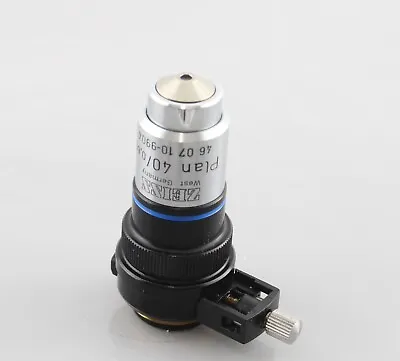 Buy Zeiss Plan 40x 0.65 Objective With DIC Prism Slider Greyline Microscope • 499.99$