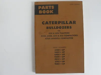 Buy Vintage Caterpillar Bulldozers Parts Book • 20$