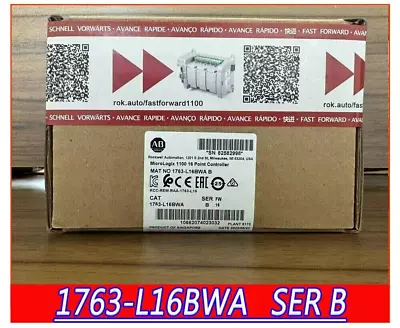 Buy 100% New Sealed Allen Bradley 1763-L16BWA MicroLogix 1100 16 Point Controller • 985$