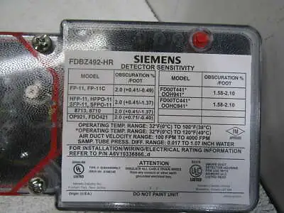 Buy New In Box, Siemens / Faraday Fdbz492-hr *for 8710 / 8713 Smokes, Fp-11, Hfp-11 • 225$