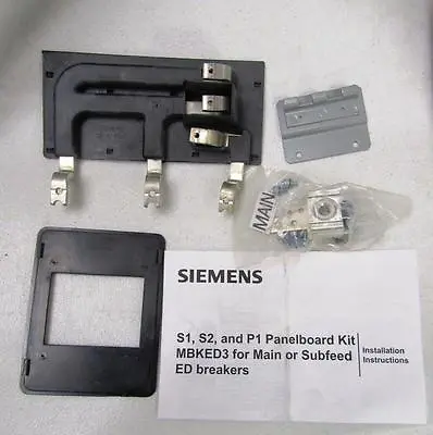 Buy Siemens MBKED3  S1,S2 & P1 PANELBOARD KIT FOR MAIN OR SUBFEED ED BREAKERS • 90$