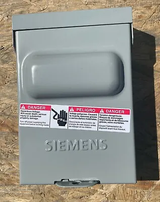 Buy SIEMENS WN2060 60A RAINPROOF PULL OUT SWITCH Case Of 6 New • 150$