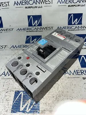 Buy Siemens FXD63B200 200 Amp 600V 3 Pole FXD6-A Circuit Breaker Tested • 425$