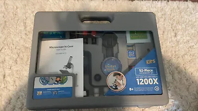 Buy AmScope 52pc 120X-1200X Starter Compound Microscope Science Kit For Kids NEW • 41$