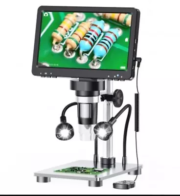 Buy Digital USB Microscope 7 Inch Large Color Screen LCD 12MP 1-1200X Magnifier  • 49.99$
