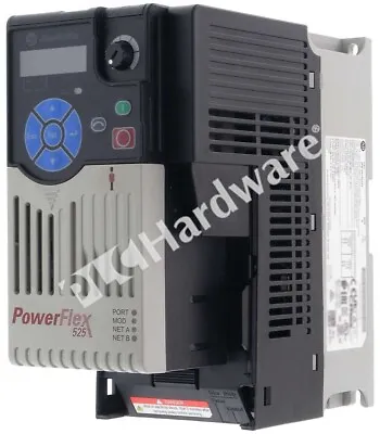 Buy Allen Bradley 25B-D010N104 /A PowerFlex 525 AC Drive 480VAC 4kW 10.5A No Cover • 273.21$